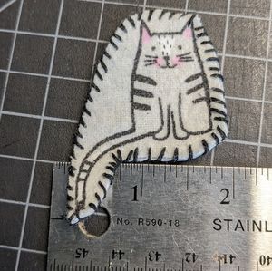 *free w/ 15$ bundle* Custom Grey Cat Patch